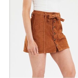 NWOT AEO Button front Hi-Rise A-line Skirt